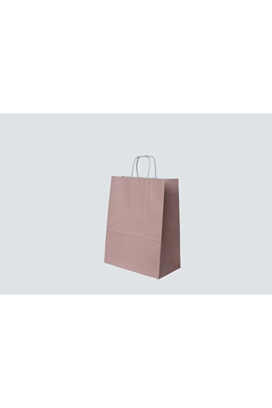 Burgu Saplı Kraft Çanta 25x12x31 ( 5 Adet )