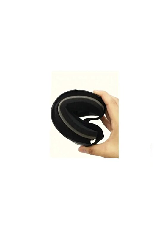 Motosiklet Cross Gözlüğü Lüx Model Süngerli Bant Lastikli Açık Kask Ve Kross Gözlük