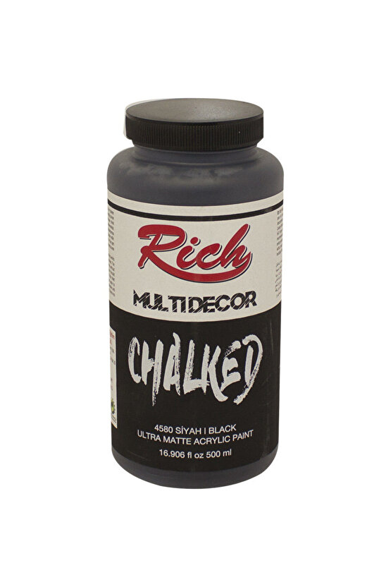 Multi Decor Chalked Akrilik 500ml N:4580 Siyah
