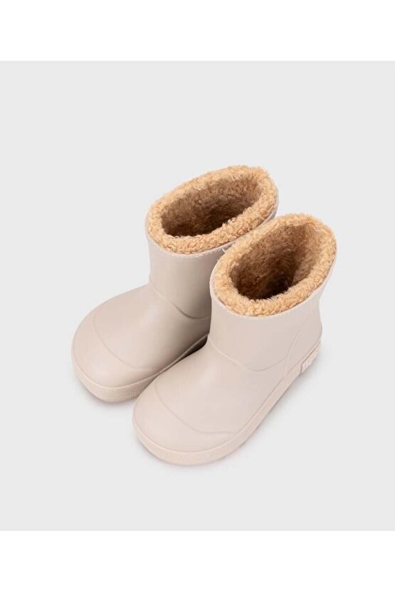 Yogi Borreguito İçi Kürklü Unisex Çocuk Yağmur Çizmesi BEJ