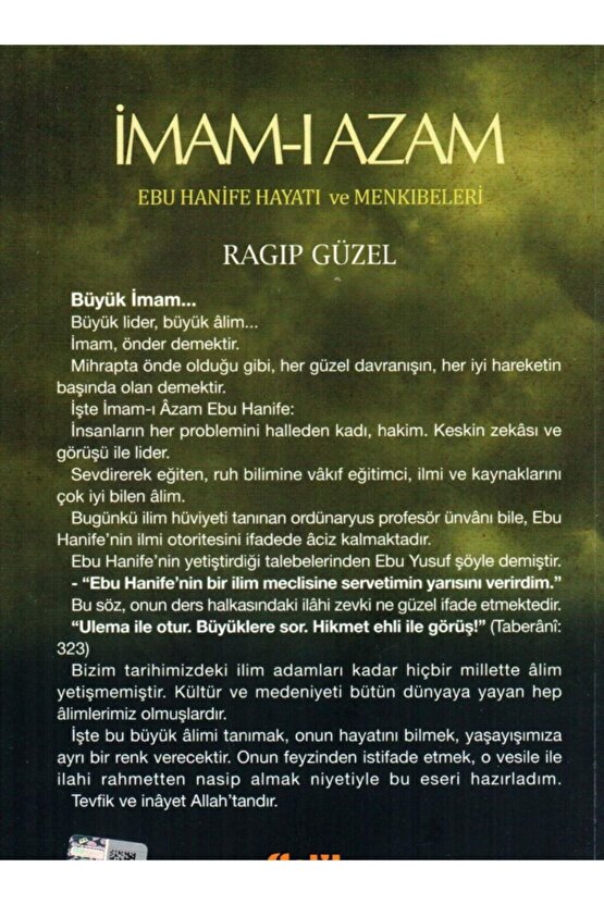 İmam-ı Azam Ebu Hanife Hayatı ve Menkıbeleri