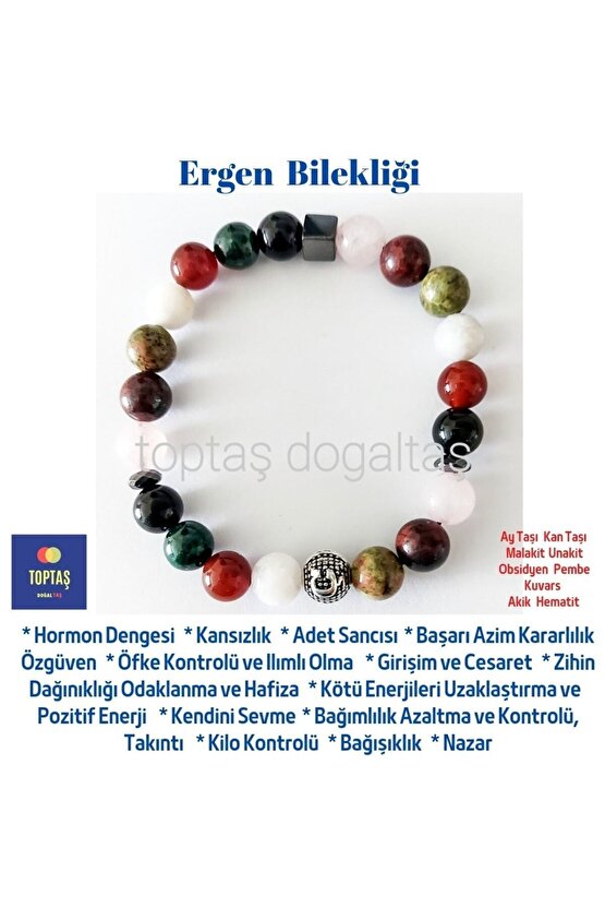 Doğaltaş Kız Ergen Bileklik