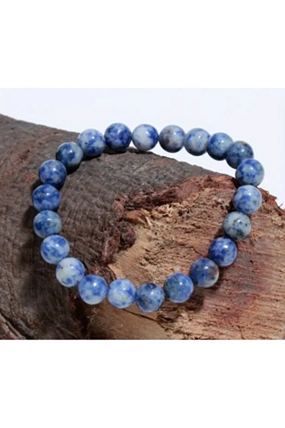 10 mm şifali sodalite - sodalit bileklik - Zihin açıklığı ve mantık taşı - doğal değerli taş