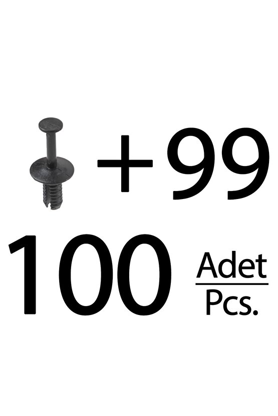 BMW, Mercedes, Opel için Tampon Klipsi- 100lü