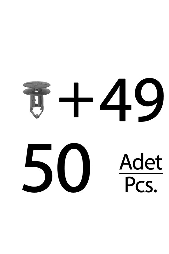 Renault, Dacia için Tampon, Panjur Klipsleri - 50li