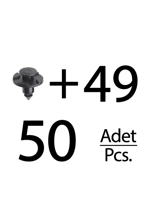 Honda, Nissan, Toyota, Mitsubishi için Davlumbaz ve Çamurluk Klipsi- 50 Adet