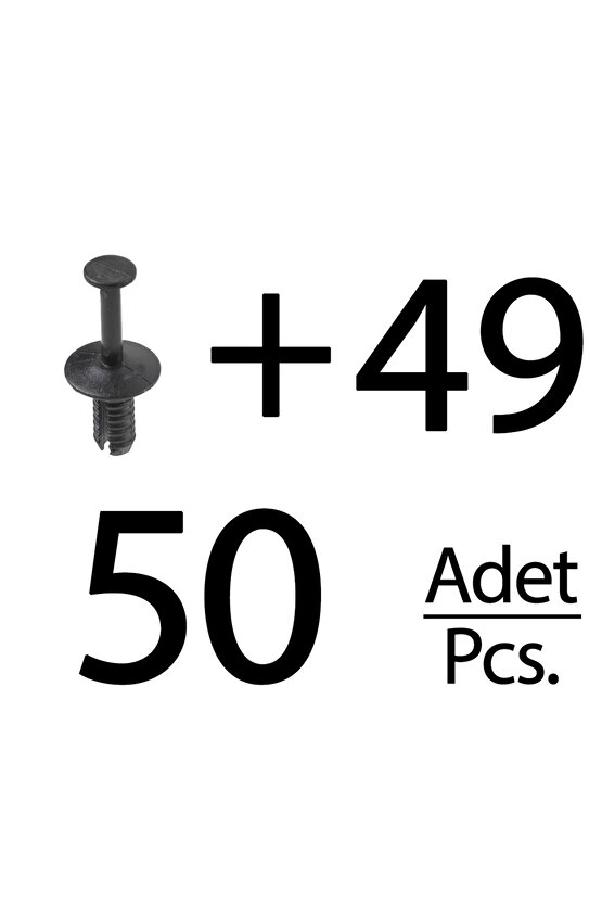 BMW, Mercedes, Opel için Tampon Klipsi- 50li