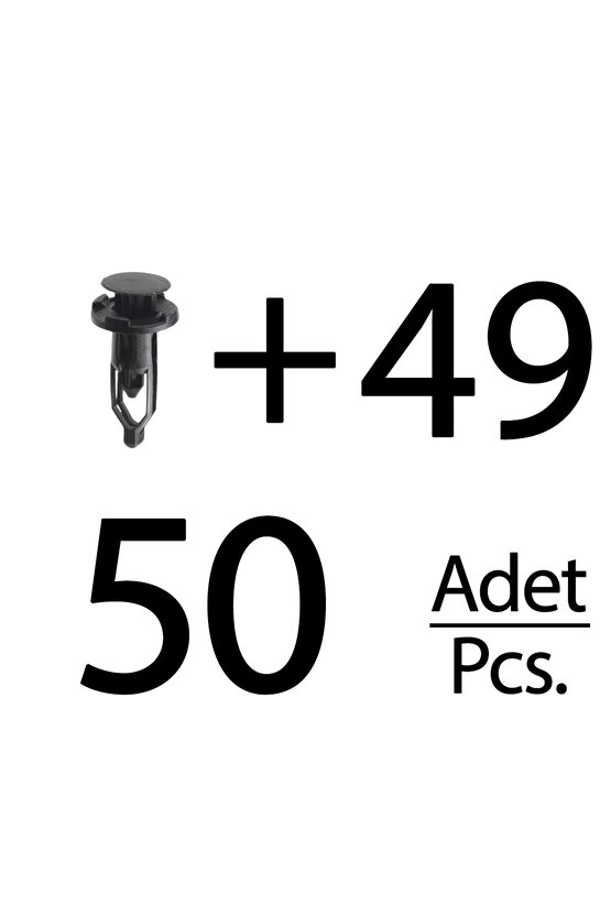 Toyota için Tampon Klipsi- 50 Adet