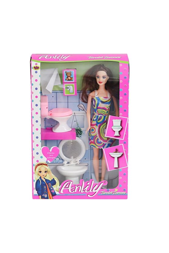 02443 Anlily Klozetli Lavabolu Bebek -Oydaş Oyuncak