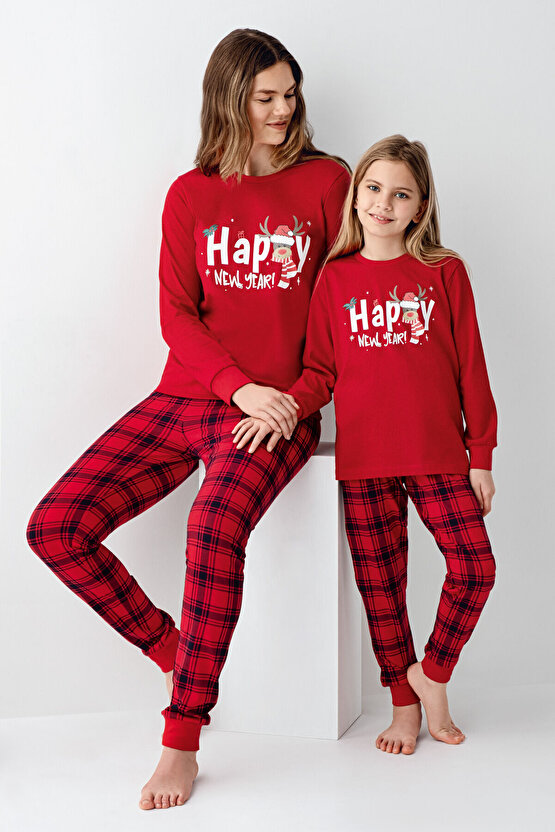 Kadın Kırmızı Pijama Takımı