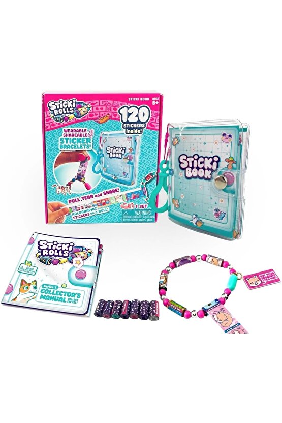 Sticki Rolls Sticki Kitabı Seti - En İyi Kendin Yap Çıkartma Takı Seti - Takı Setleri - Çıkart Yapış