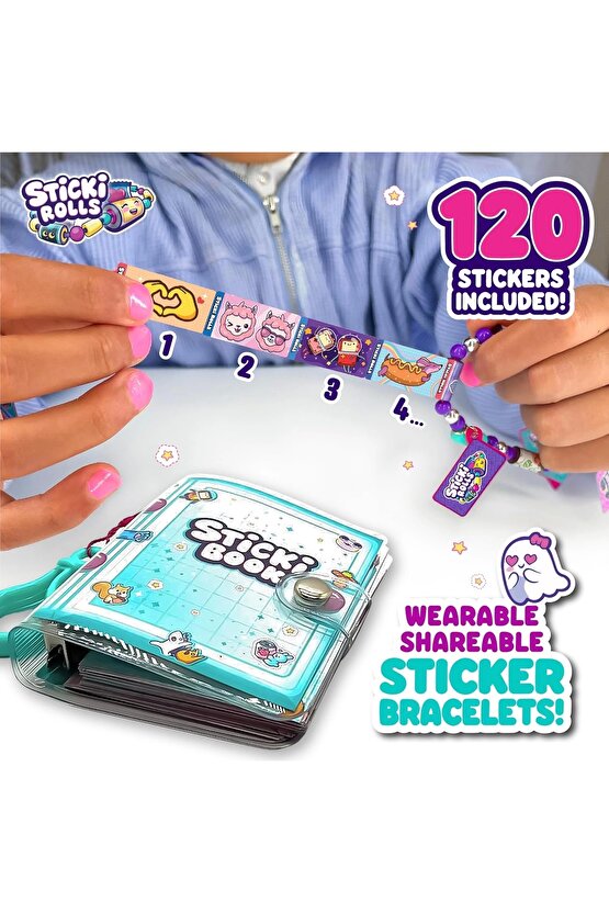 Sticki Rolls Sticki Kitabı Seti - En İyi Kendin Yap Çıkartma Takı Seti - Takı Setleri - Çıkart Yapış
