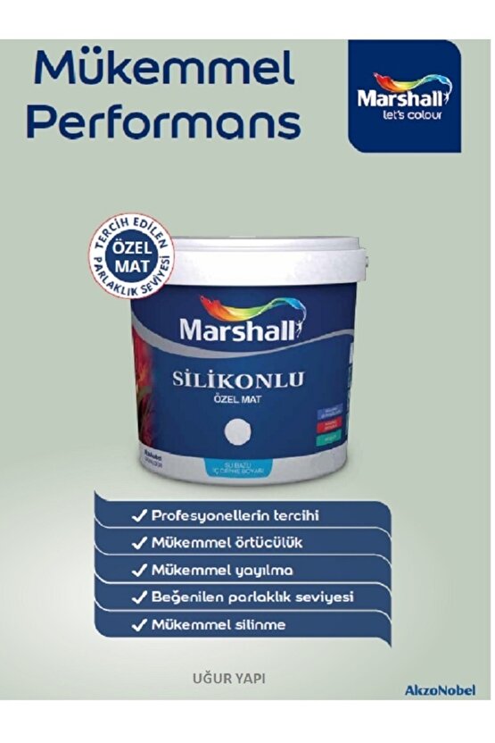 Silikonlu Özel Mat Iç Cephe Duvar Boyası - Beyaz