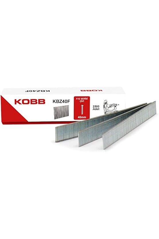 Kobb Kbz40F 40Mm 2500 Adet FEJ8 Serisi Ağır Hizmet Tipi Kesik Başlı Çivi