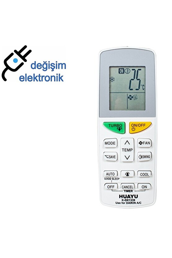 Daikin Arc417a Uyumlu Klima Kumandası