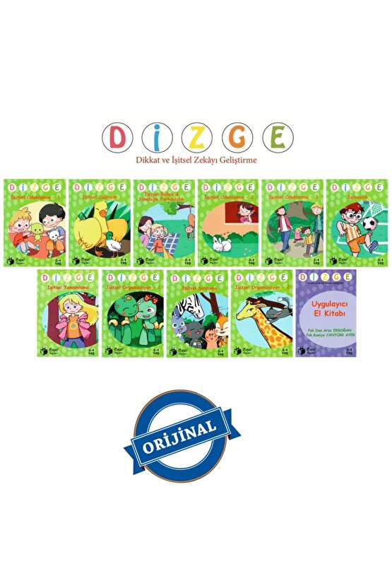Dizge 3-4 Yaş Işitsel Dikkat Seti 11 Kitap Kontrol Kutusu
