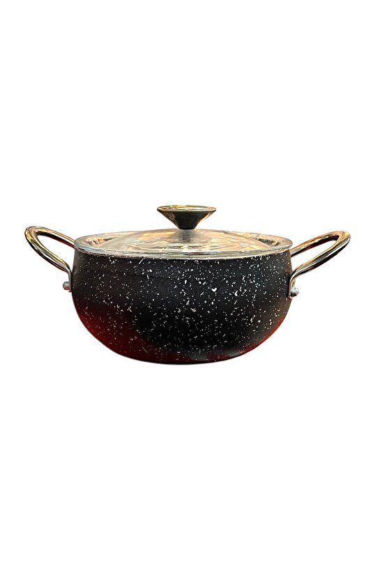 Çelik Saplı Güveç Tipi Granit Tencere 18 Cm