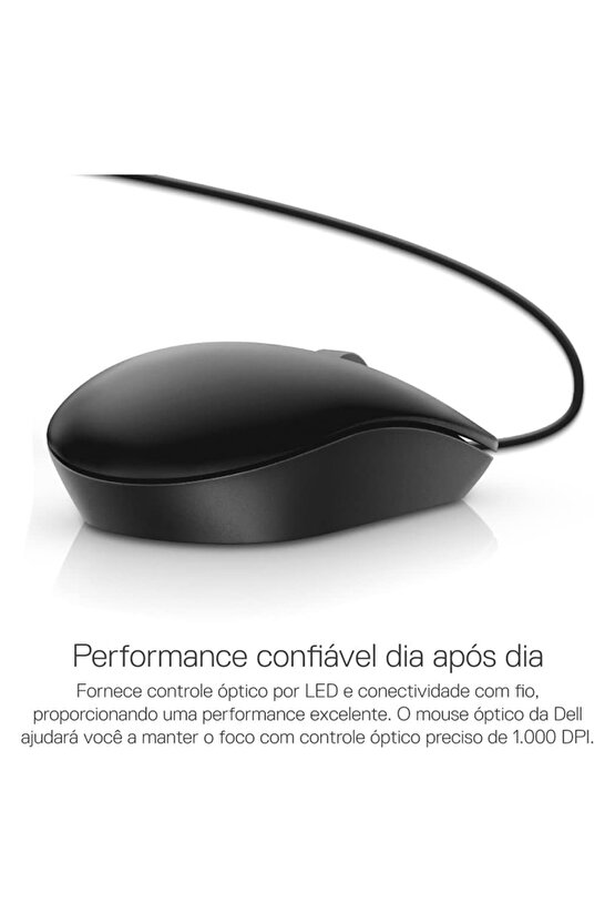 MS116 Optik Kablolu Mouse Siyah 570-AAIR