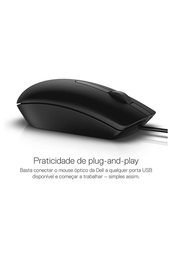 MS116 Optik Kablolu Mouse Siyah 570-AAIR