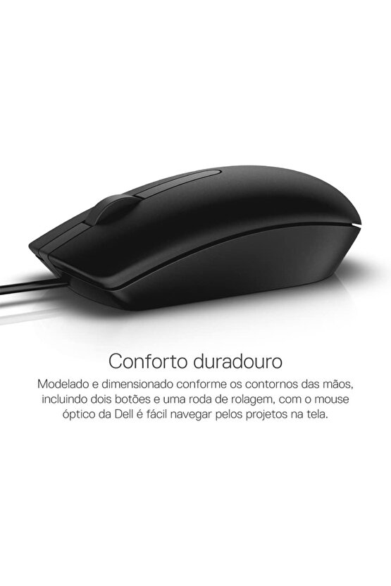 MS116 Optik Kablolu Mouse Siyah 570-AAIR