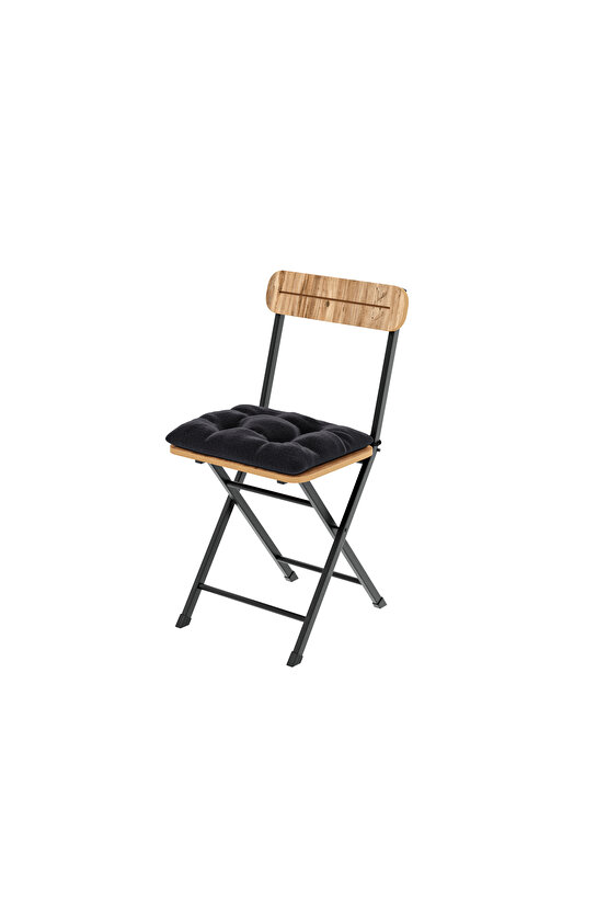 Bistro Sandalye Katlanır Minderli Bahçe Sandalyesi Çam 1404