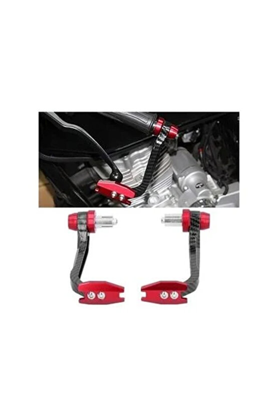 Motosiklet Manet Koruma Takımı Karbon Model Renk Siyah Üniversal