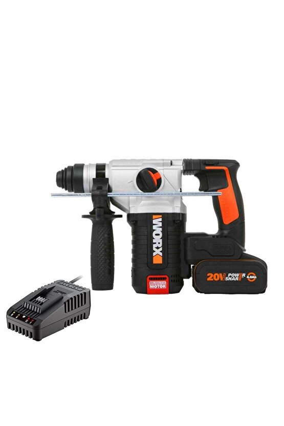 WX380.9C Tek Akülü Şarjlı SDS-Plus Pnömatik KırıcıDelici 20Volt 2.0Ah. 2.2J