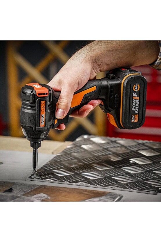 WX265.9 20Volt 200Nm Kömürsüz Profesyonel Şarjlı Darbeli Tornavida (Akü Dahil Değildir)