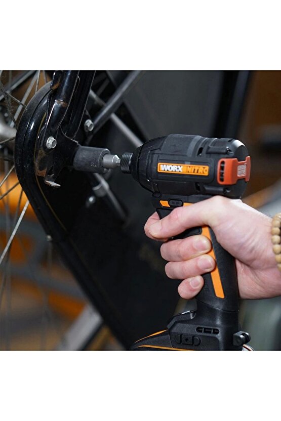 WX265.9 20Volt 200Nm Kömürsüz Profesyonel Şarjlı Darbeli Tornavida (Akü Dahil Değildir)