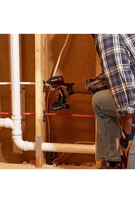 WX265.9 20Volt 200Nm Kömürsüz Profesyonel Şarjlı Darbeli Tornavida (Akü Dahil Değildir)