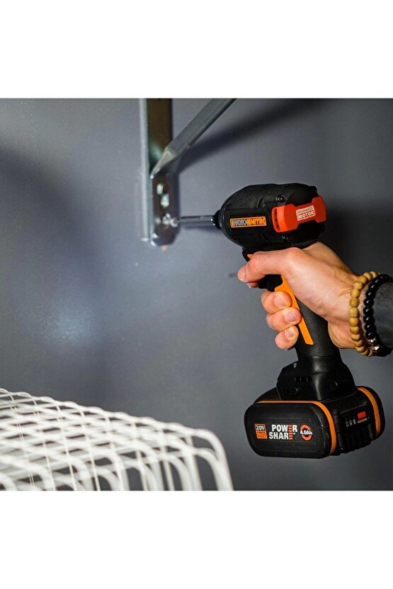 WX265.9 20Volt 200Nm Kömürsüz Profesyonel Şarjlı Darbeli Tornavida (Akü Dahil Değildir)