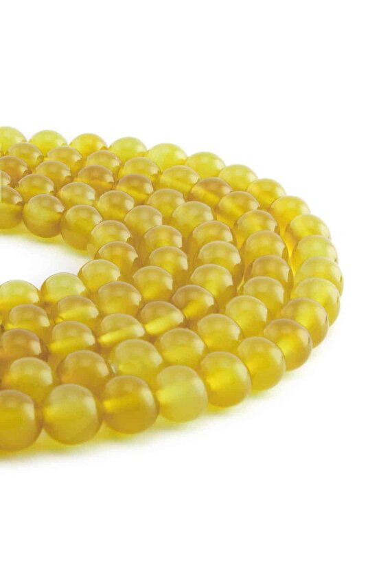 Akik Doğal Taş Küre Kesim 8mm Dizi [b ]