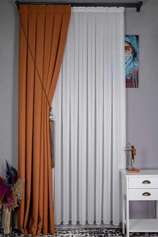 Brıllant Gumus Simli Kar600 Tül Perde 13 Sık Pile Vıdeo’lu (ozel olcu dıkılır )