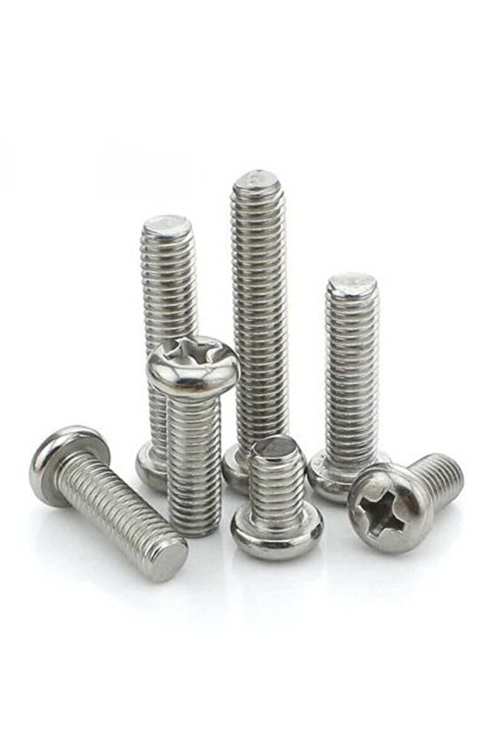 50 adet M3x20 mm YSB (Yuvarlak Silindir Başlı) Vida