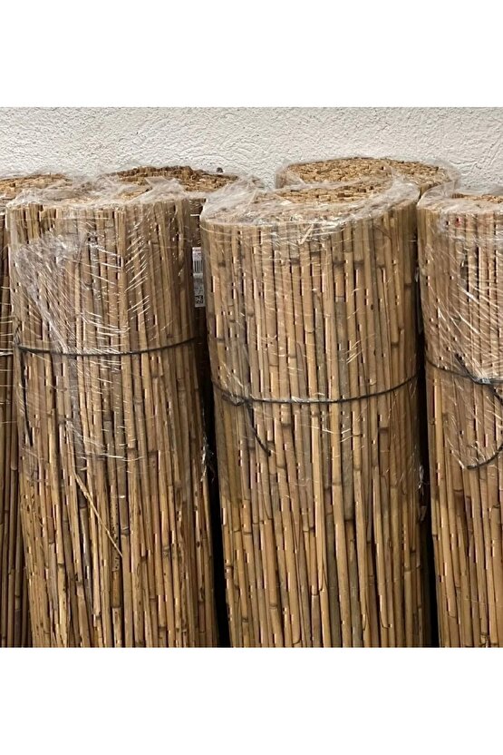 Doğal kamış hasır çit 1m X 5m doğal bambu -bahçe Çiti - Gölgelik Hasır -tavan Dekorasyon