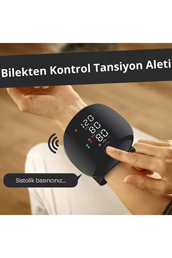 Dijital Bilekten Tansiyon Aleti – Otomatik Ölçüm, Renkli LCD Ekran, Taşınabilir ve Kolay Kullanım