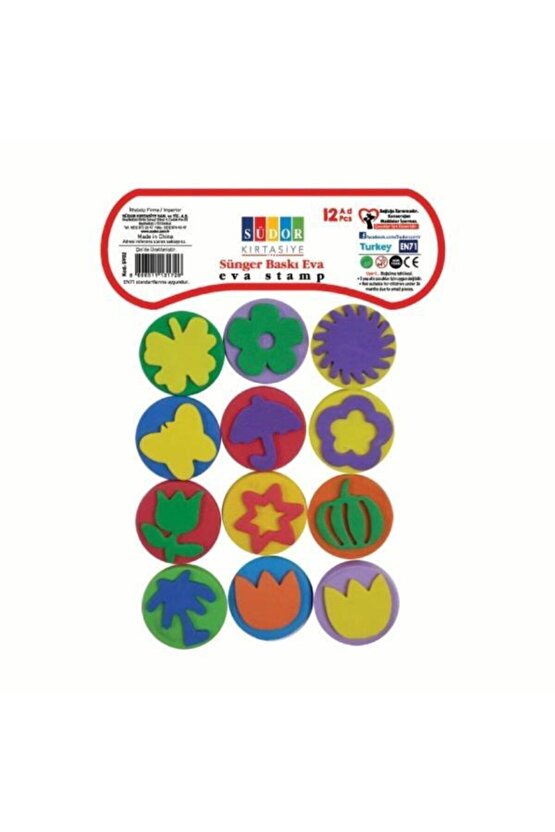Sünger Baskı Eva 12li