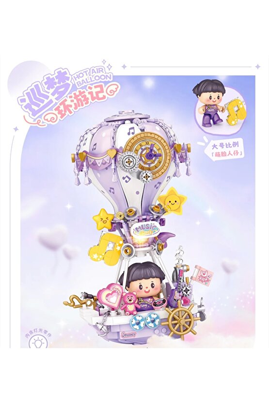 Mikro Blok Sıcak Hava Balonu 666 Parça - Lego Setleri - Loz Mini Lego - Balon Lego - Loz Lego - Mikr