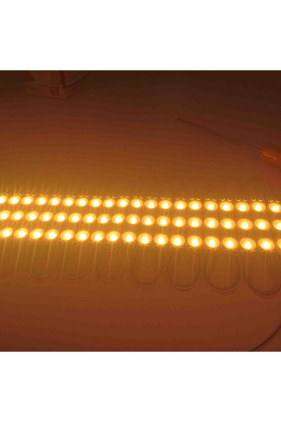 10 Adet 5 Watt AMBER Işık IP65 Modül Led, 10 Adet Magnetli, Çok Kaliteli AMBER Işık Modül Led