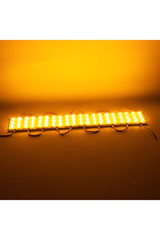 10 Adet 5 Watt AMBER Işık IP65 Modül Led, 10 Adet Magnetli, Çok Kaliteli AMBER Işık Modül Led
