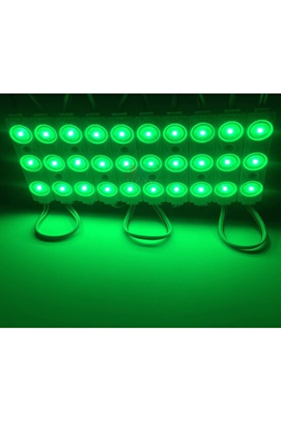 10 Adet 5 Watt YEŞİL Işık IP65 Modül Led, 10 Adet Magnetli, Çok Kaliteli YEŞİL Işık Modül Led