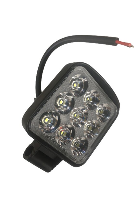 Motosiklet Sis Farı 12 V 9 Led 27w Aliminyum Beyaz Işık L-1118