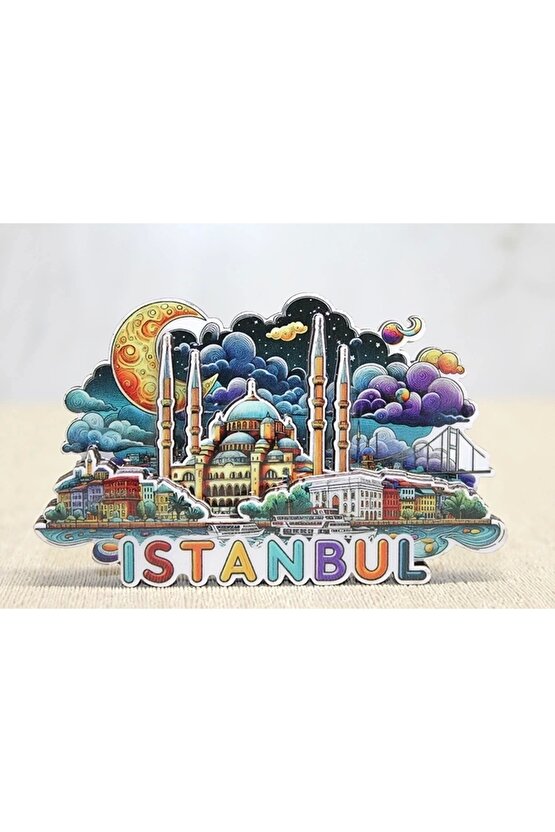 Ahşap İstanbul Temalı Magnet Alk4599