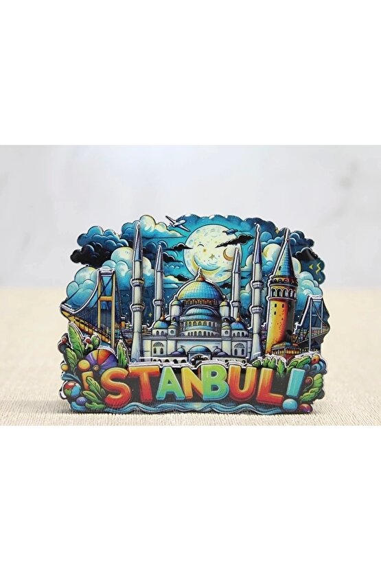 Ahşap İstanbul Temalı Magnet Alk4597