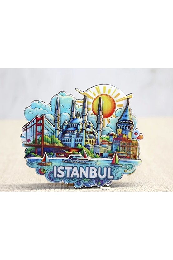 Ahşap İstanbul Temalı Magnet Alk4600