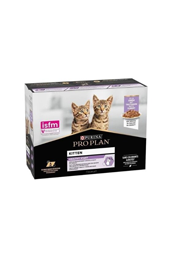 Kitten Hindili Pouch Yavru Konserve Kedi Maması 10 Adet 85 Gr - Petshopundan