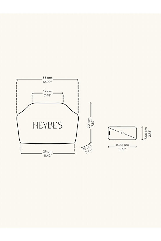 Heybes Kadın Beyaz Clutch Portföy El Çantası