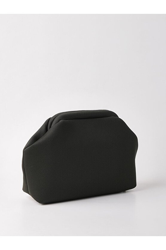 Heybes Kadın Haki Clutch Portföy El Çantası
