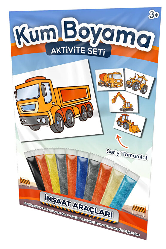 Yük Kamyonu | İş Makineleri Kum Boyama Aktivite Seti Tekli Paket