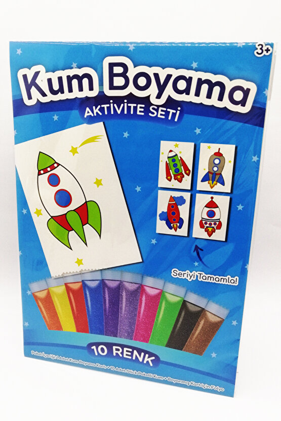 Atlas Roket | Roket Kum Boyama Aktivite Seti Tekli Paket